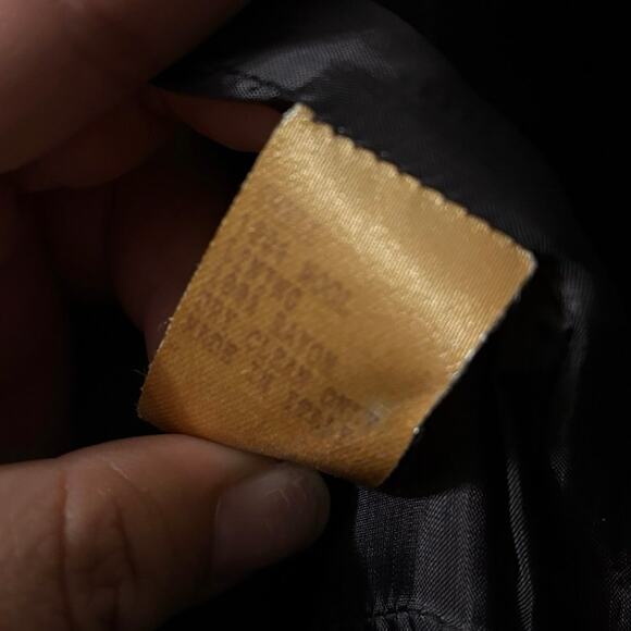 Carolina Herrera 100% Wool Navy Midi Dress Size 12 - Picture 4 of 4